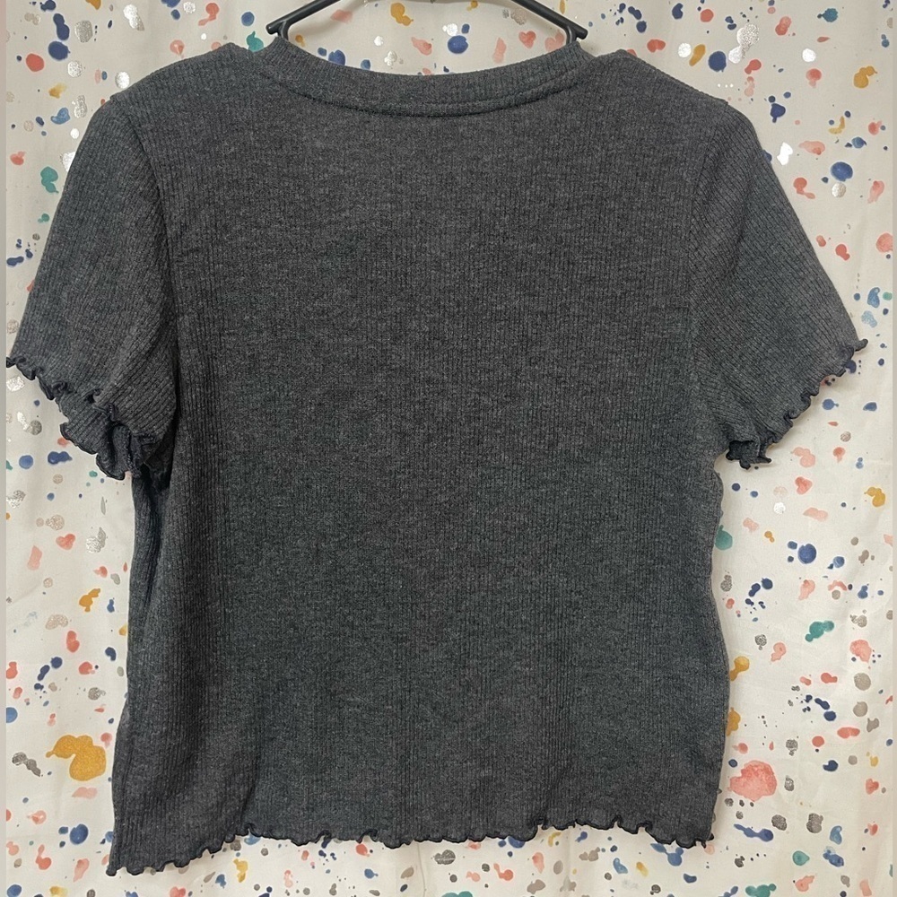 ♻️ American Eagle gray cropped tee size medium - Picture 3 of 6